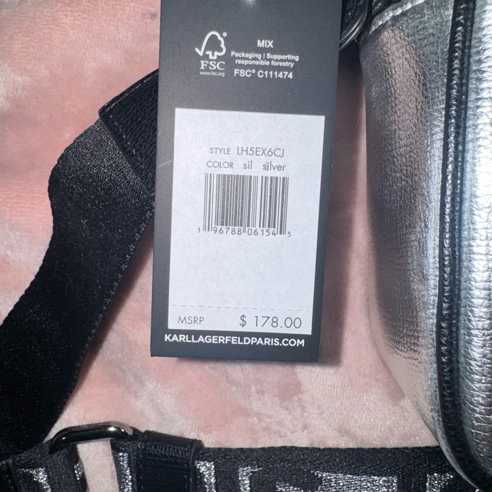 Karl Lagerfeld Black Crossbody Bag NWT - Picture 2 of 5